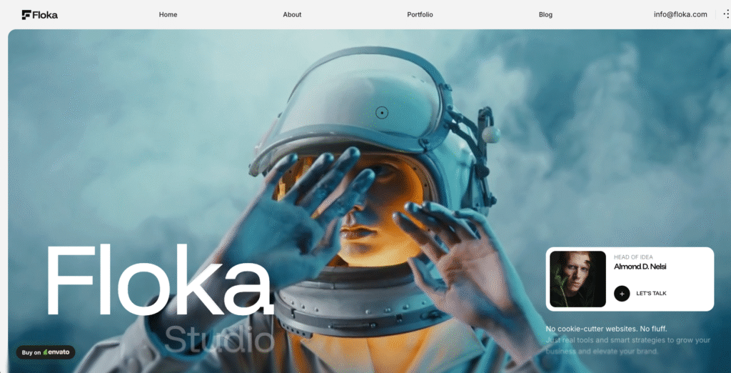 4. Floka – The Ultimate Digital Agency & Creative Portfolio WordPress Theme