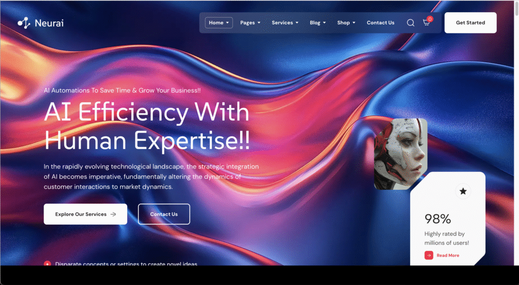 09. Neurai - AI Agency & Technology WordPress Theme