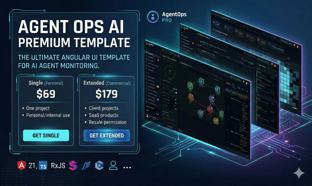 AgentOps AI - Angular Dashboard Template