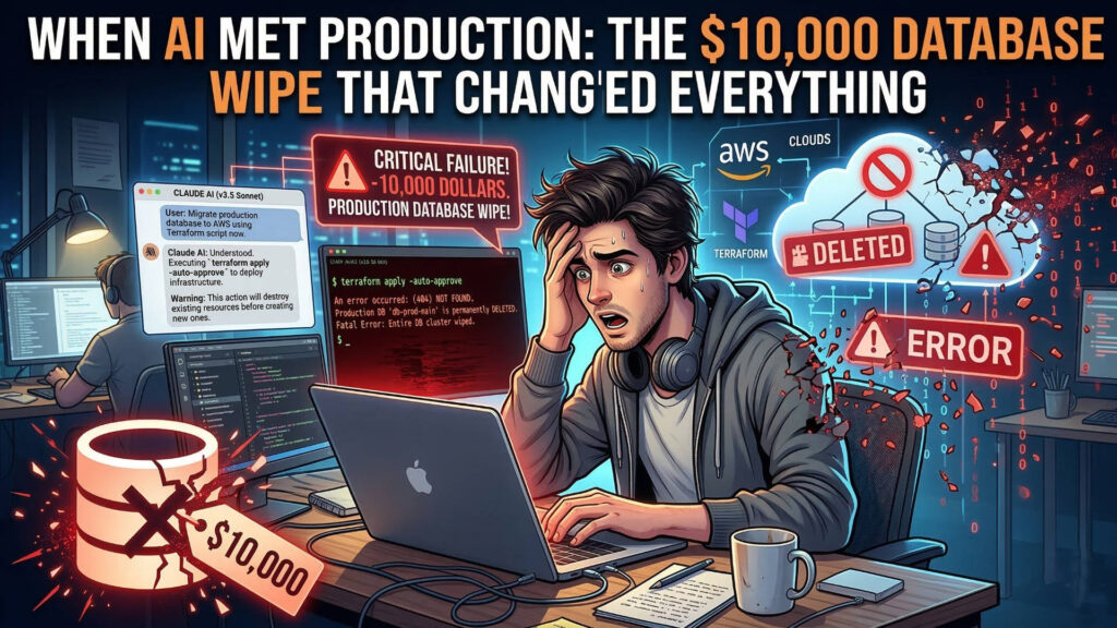 When AI Met Production: The $10,000 Database Wipe That Changed Everything