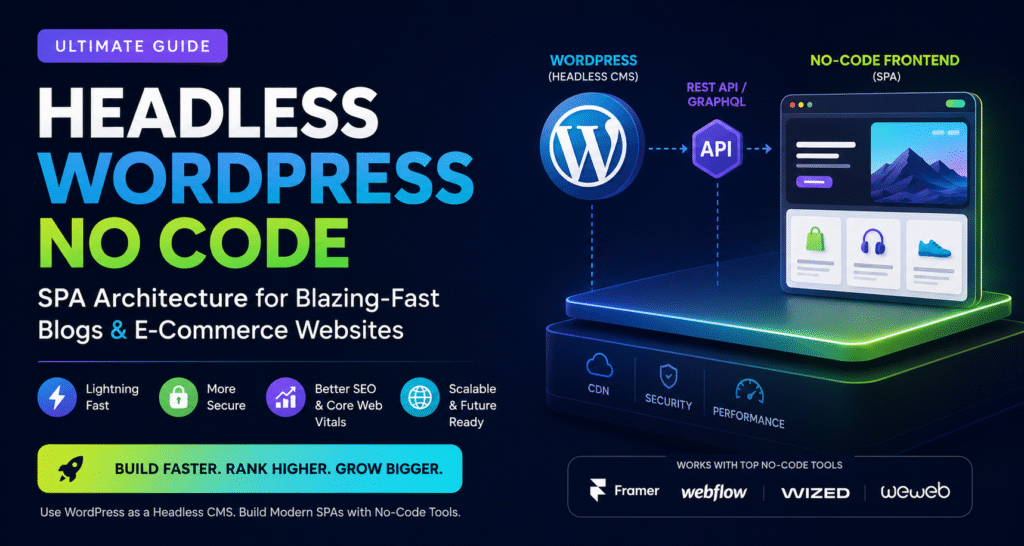 WordPress Headless + SPA Architecture for No-Code E-Commerce and Blog Websites